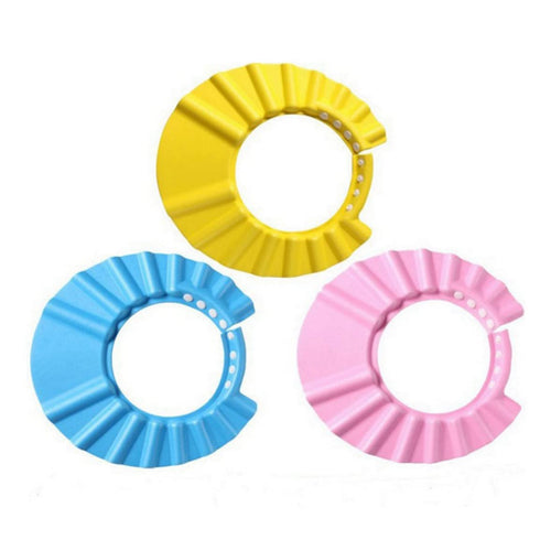 KUYYFDS 3PCS Baby Bath Soft Cap Adjustable Bath Cap Shampoo Protection Products for Baby Kids Child Shower