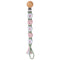 Pacifier Clip for Boys Girls, Floral Daisy Macrame Baby Paci Clip Holder, Handmade Braided Cotton Binky Clips
