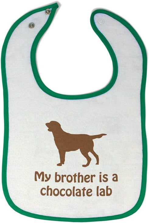 Toddler & Baby Bibs Burp Cloths My Brother is A Chocolate Lab