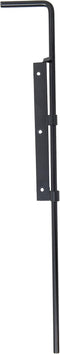 Heavy Duty Drop Rod - Adjust-A-Gate Pin Latch Drop Rod for Double Drive Gates, 30in High (Black)