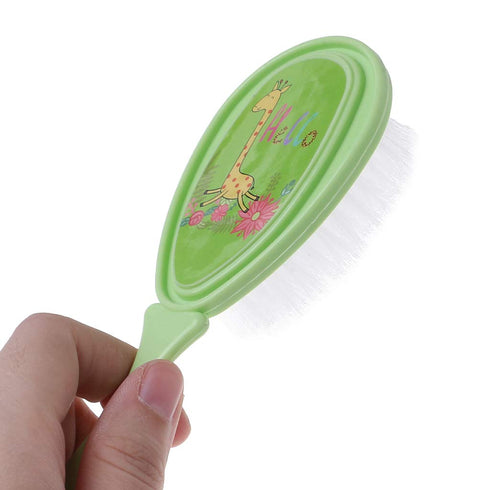 Uitndvyte Set Hairbrush Soft Baby Comb For Head Massager Tool Portable Hair Brush Infant Comb, Blue
