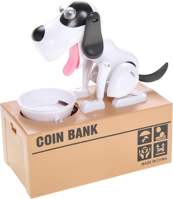 PowerTRC Dog Coin Bank, Cute Money Bank for Kids, Fun Savings Piggy Bank Gift for Boys and Girls, Adults