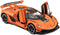 Toy Cars Model Koenigsegg Jesko, 1/24 Orange Alloy Die-cast Vehicle with Sound and Light