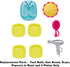 Mattel Replacement Barbie Size Accessories - Foot Bath, Hair Brush, Dryer, Popcorn Bowl, and Plates for Malibu Dollhouse