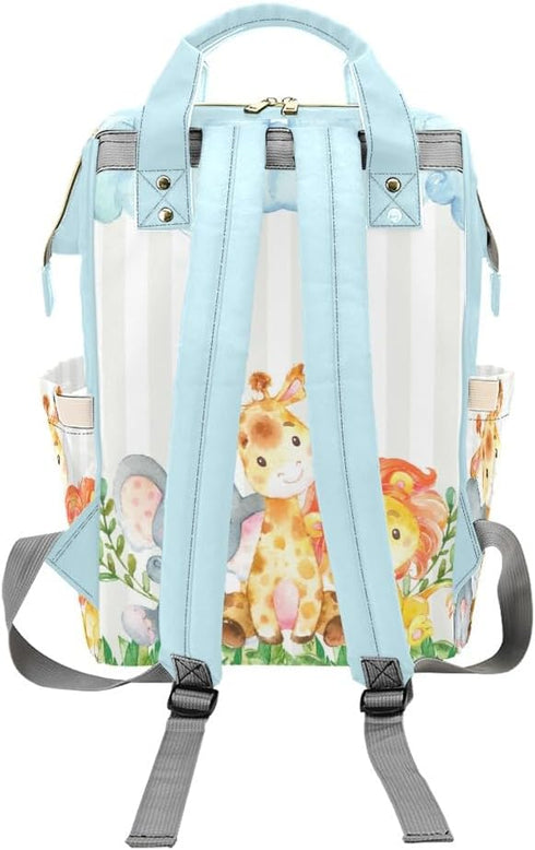 Yeshop Backpack Daypack Personalized Diaper Elephant Lion Giraffe Multi Function Diaper Bag Travel Nursing Nappy Bag