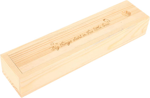 Wooden Keepsake Box for Pregnancy Test Storage Elegant Announcement Case Cherish First