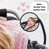 Original Stroller Mirror- See Baby's Face on Walks. Rear View Mirror for Prams and Strollers. Easy Connection.