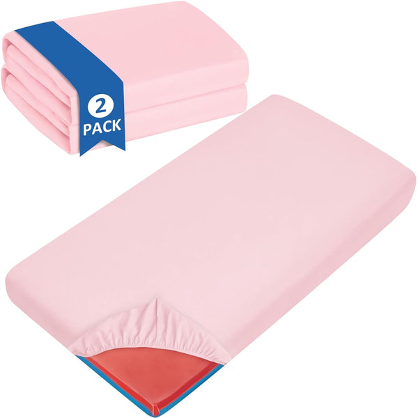 Nap Mat Sheet 2 Pack, 24" x 48" x 4" Fitted Elastic