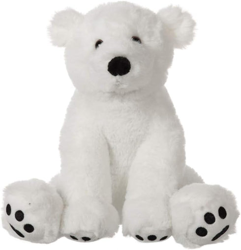 Plush White Polar Bear Stuffed Animal Toy, Soft Cuddly Apricot Lamb for Child (8 Inches)