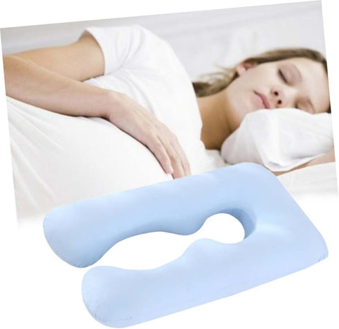 MERRYHAPY U-Shaped Pillowcase for Pregnant Women Soft Knit Easy Zipper Machine Washable Durable Cover for Pregnancy