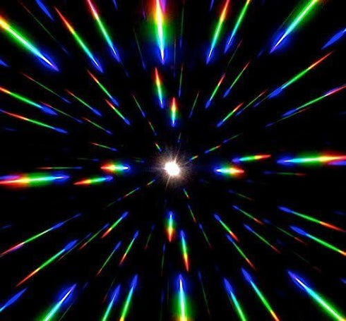GloFX Paper Cardboard Diffraction Glasses – Geometric Rainbow (10 Pack)