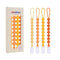 One Piece Design Silicone Pacifier Clip Holder for Baby Boys and Girls, Flexible Leashes, Soft Teether Clip (4-Pack,