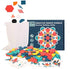 USATDD 180 Pcs Wooden Tangrams Pattern Blocks Set, Classic Educational Montessori Toys for Kids with 24 Pcs Flash Cards