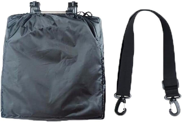 Universal Stroller Organizer Bag - Shoulder Strap Pouch, Foldable Travel Consignment Cover for Stroller