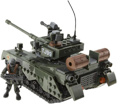 Armored Vehicle Building Block Battle Tank Toys for Age 8-12+, Army Tank Military Vehicle Brick Gifts for Boys