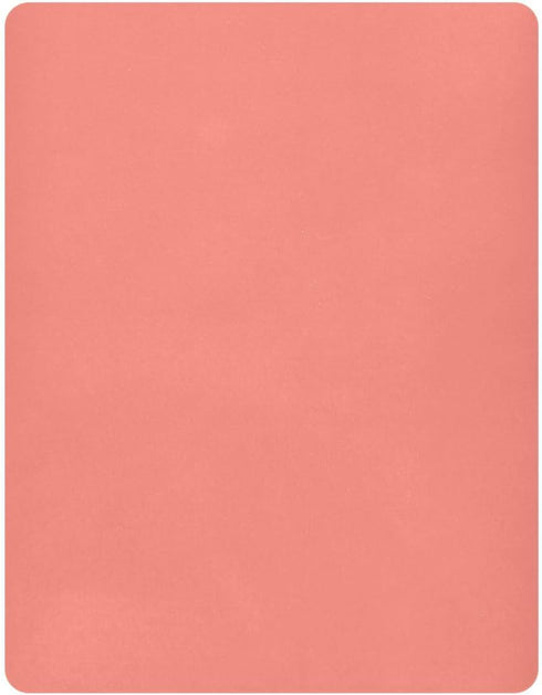 KEIGE Salmon Fitted Crib Sheet for Girls and Boys,Soft Breathable Microfiber Baby Sheet