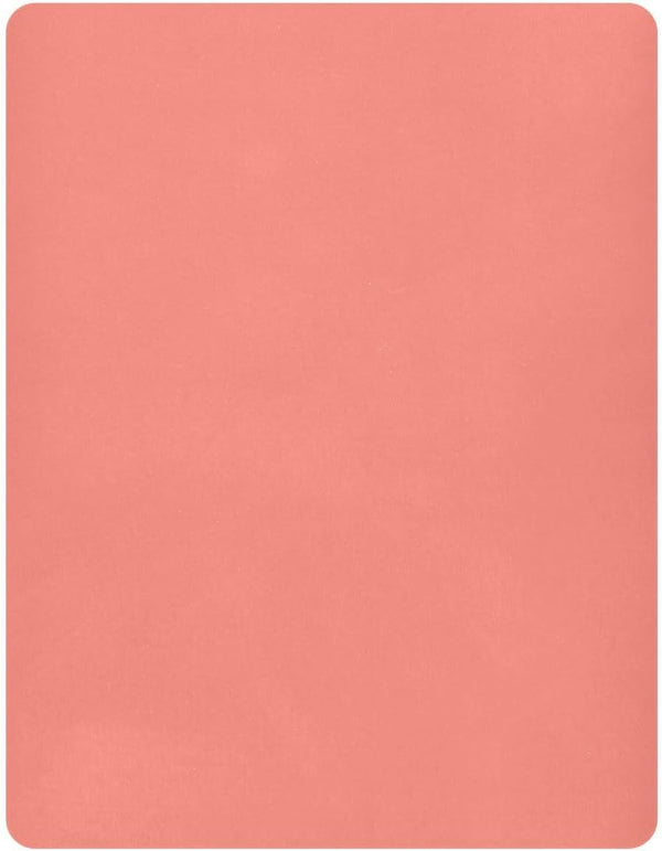 KEIGE Salmon Fitted Crib Sheet for Girls and Boys,Soft Breathable Microfiber Baby Sheet