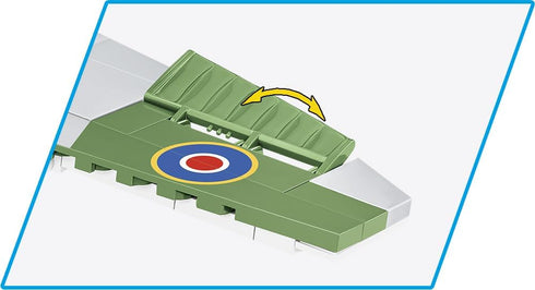 Set, 152 COBI Historical Collection WWII Spitfire Mk. XVI Bubbletop Aircraft Building Pieces