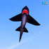 HENGDA KITE for Kids, Lifelike Black Shark Kite, Single Line Kite Flying for Children