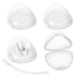 NISXABEBE Pacifier Case,4 Pack BPA Free Pacifier Holder Case with Lanyard for Diaper
