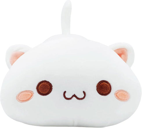 Onsoyours Cute Kitten Plush Toy 25.5" Stuffed Animal Pet Kitty Soft Anime Cat Large Plush Pillow for Kids (White A, 25.5")