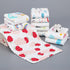 LINGBI DAMI 6 (19.7x9.8 inches), Yellow chick print Cotton square towel with layers of gauze washable children's face