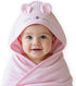 NOOVIA Premium Cotton Baby Hooded Towel for Toddler Girl 0-3 Years, Soft Cotton