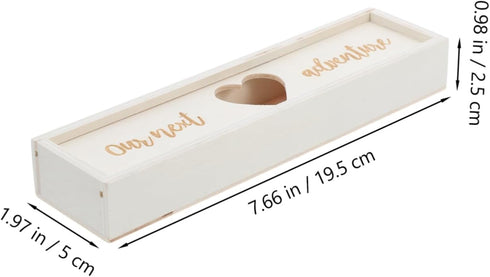Elegant Wooden Pregnancy Test Holder - Keepsake Box for Baby Showers