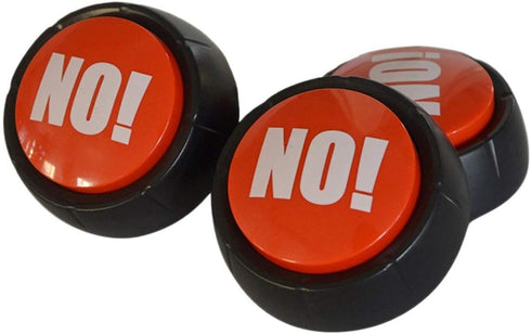 NO Button Desktop Sound Toy, Fun Stress Reliever for All Ages, Party Games Tools Holiday Supplies