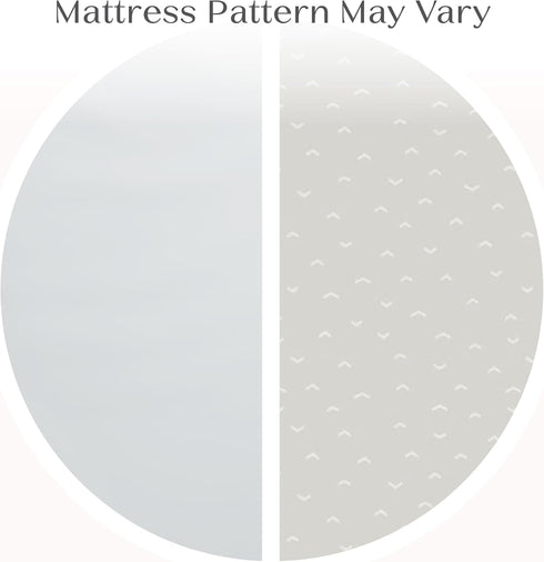 4-inch 5 Delta Children Twinkle Galaxy Limited Mini Crib Mattress - Premium Sustainably Sourced Fiber Core - Waterproof