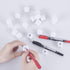 22mm Counting 100PCS Acrylic Dice with Smoothed Surface Six Sided with Rounded Corner Blank White Dice Cubes for Board