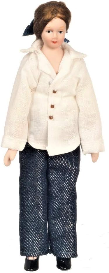Aztec Imports, Inc. Dollhouse Miniature Doll Family, Modern Outfits, Set of 4 #G7672
