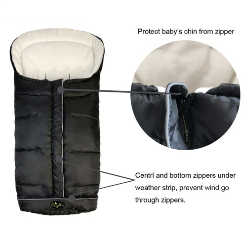 CozyMe 3-in-1 6M 36M, Winter Stroller Blanket Evolution, Stroller Footmuff, Waterproof Toddler Stroller Bunting Bag