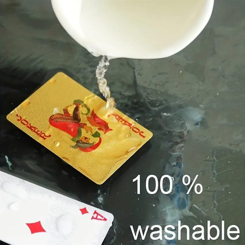 1pc Waterproof Plastic Poker Playing Cards - PET Table Games for Halloween/Thanksgiving Day