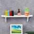 Dollhouse Wall Shelf, 1:12 Scale Miniature White Storage Shelf for Kitchen Scene Accessories
