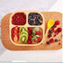 Baby Toddler Stay Put Dish, Kids Suction Plate, Bamboo Cute Dinnerware, Blue