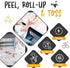 The Mat Buddy 4-Sided 30 Count 100% 40x47 Disposable Splat Mats for Under High Chair with Adhesive, - Waterproof