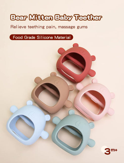 100% Food Grade Silicone Baby TEETHER Teething Toys (Caramel) for Babies