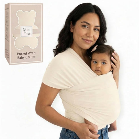Baby Wraps Carrier Newborn to Toddler Soft, Hands-Free & Stretchy Cotton Ergonomic,