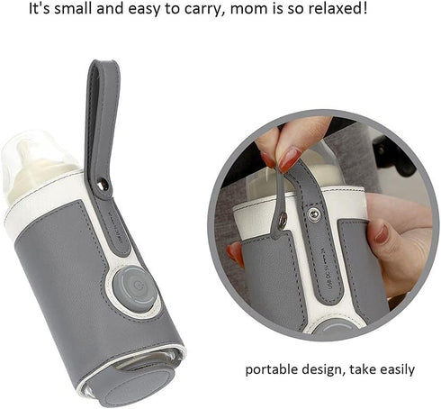 Cover,3 (1) Keenso Baby Bottle Keep Warm TemperaturePortable Baby Bottle Warmer with USB Power, for Home and on The