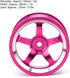 Tbest 4Pcs Wheel Hub Adapters Set, 1/10 Aluminum Alloy Wheel Rims for 94123 Tour Drift Car, 1/10 Drift Wheels