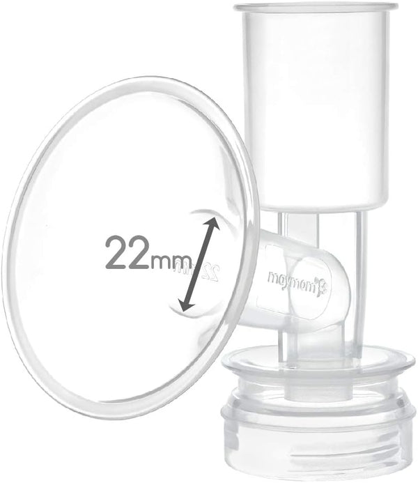 Maymom Breast Shield Flange Compatible with Ameda Breast Pumps (22 mm, Small,