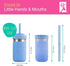 14oz 2 Pack Elk and Friends Stainless Steel Kids + Toddler Drinking Cups | The Original Mason Jar with Sleeves + Lids |
