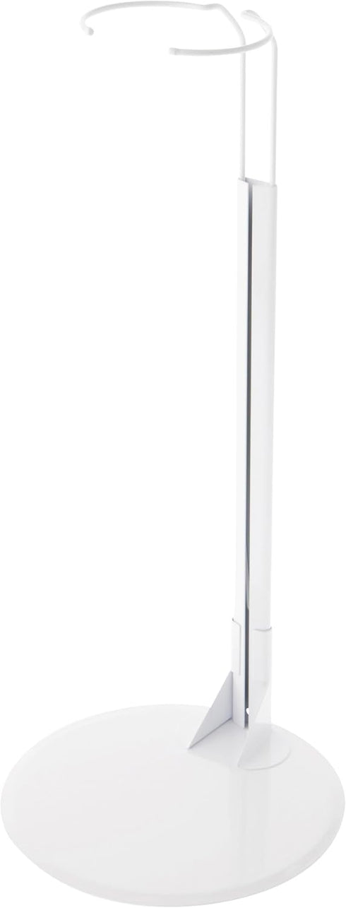Plymor DSP-15W White Adjustable Doll Stand, fits 25 to 34 inch Dolls, Waist 3.75 to 5 inches Wide, 11 to 13 inches