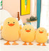 Plush Duck Stuffed Animal - 15.7in Long-Legged Yellow Duckling Soft Toy for Kids and Friends