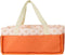 Baby Diaper Caddy Organizer, Nursery Storage Basket Tote Bag for Car Travel (Orange)