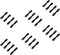 skrnrhrery mini Propeller, Suitable for RC Aircraft Special Nylon Props Central axis 0.8MM