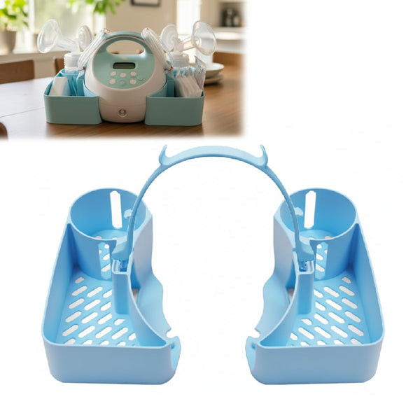 NARZEXON Pump Caddy Organizer for Spectra S1/S2 Breast Pump, Portable Storage Tray with