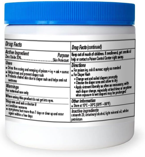 20%, 15 Oz A+Health Healing Ointment Zinc Oxide Skin Protectant Barrier, Jar, Provides Relief and Treatment of Diaper
