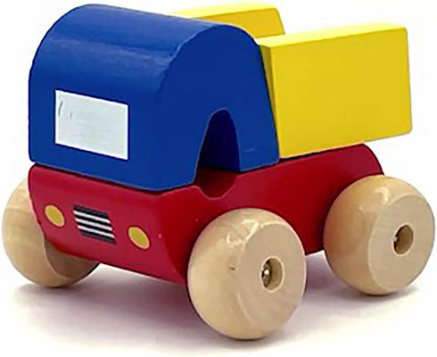 Orange Tree Toys First Trucks | Hand Painted Colorful Wooden Toy for Toddlers Age 12m+, Set of 3